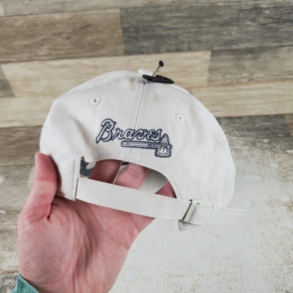 47 Brand Atlanta Braves Foundation Cleanup Cap System Blue Sand Adjustable Hat